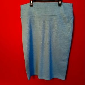 Teal LuLaRoe Cassie pencil skirt size Large